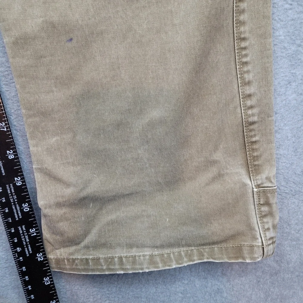 Kuhl Rydr Pants Mens 36x34 Khaki Brown Vintage Patina Dye Articulated Knees